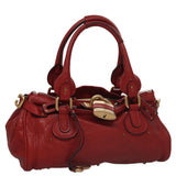Chloe women's handbag Red luxury designer leather