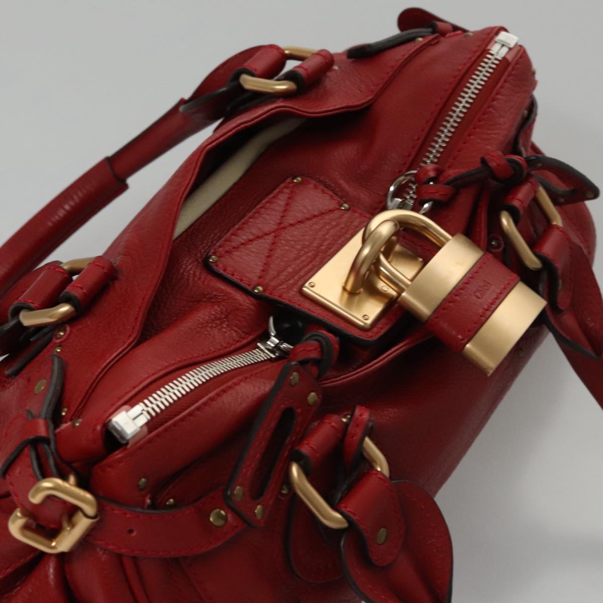 Authentic Chloe handbag Red luxury fashion accessory