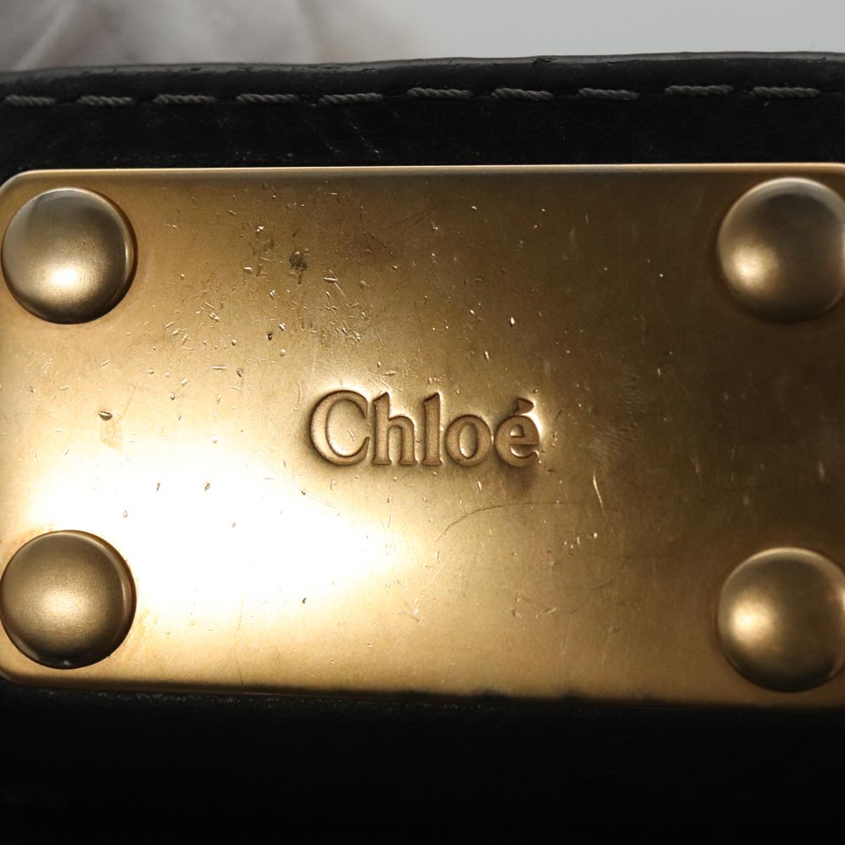 Side view of Chloe handbag Black premium designer bag