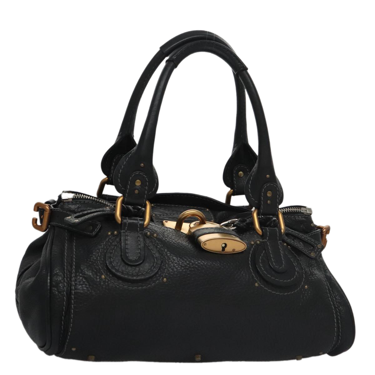Side view of Chloe handbag Black premium designer bag