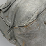 Side view of Chloe handbag Silver premium designer bag