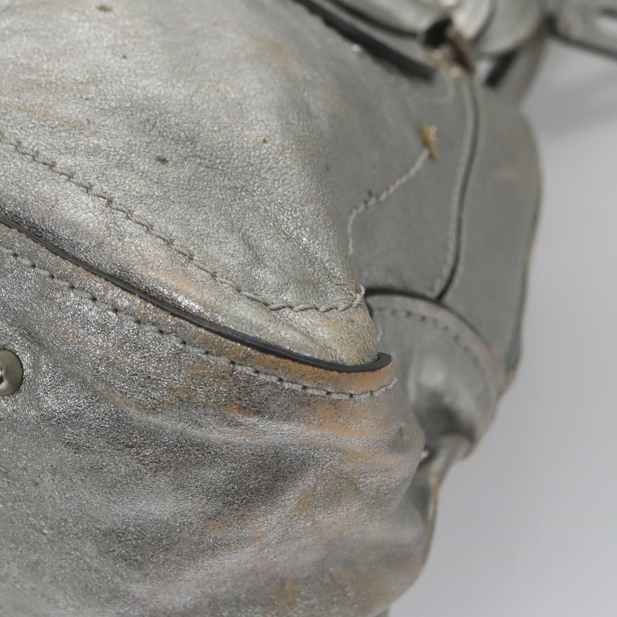 Chloe designer handbag leather closeup detail