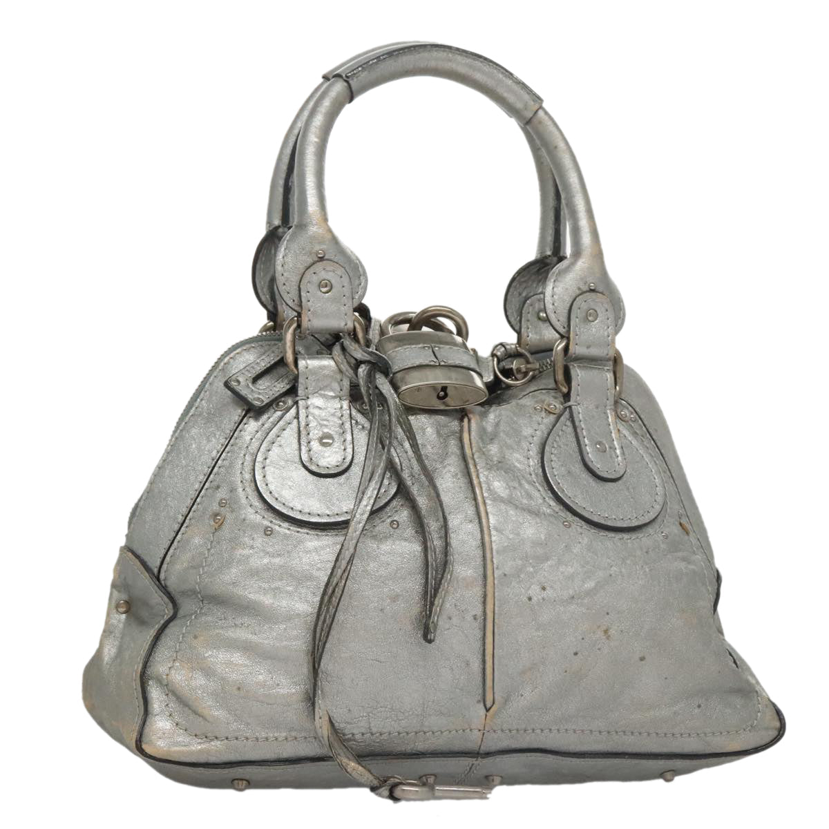 Chloe women's handbag Silver luxury designer leather
