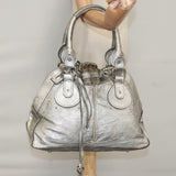 Chloe designer handbag leather closeup detail