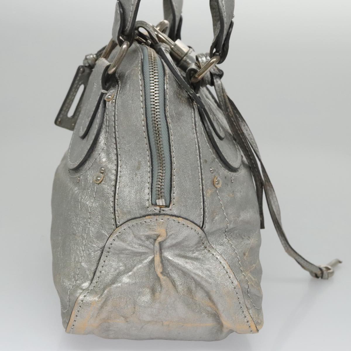Chloe women's handbag Silver luxury designer leather