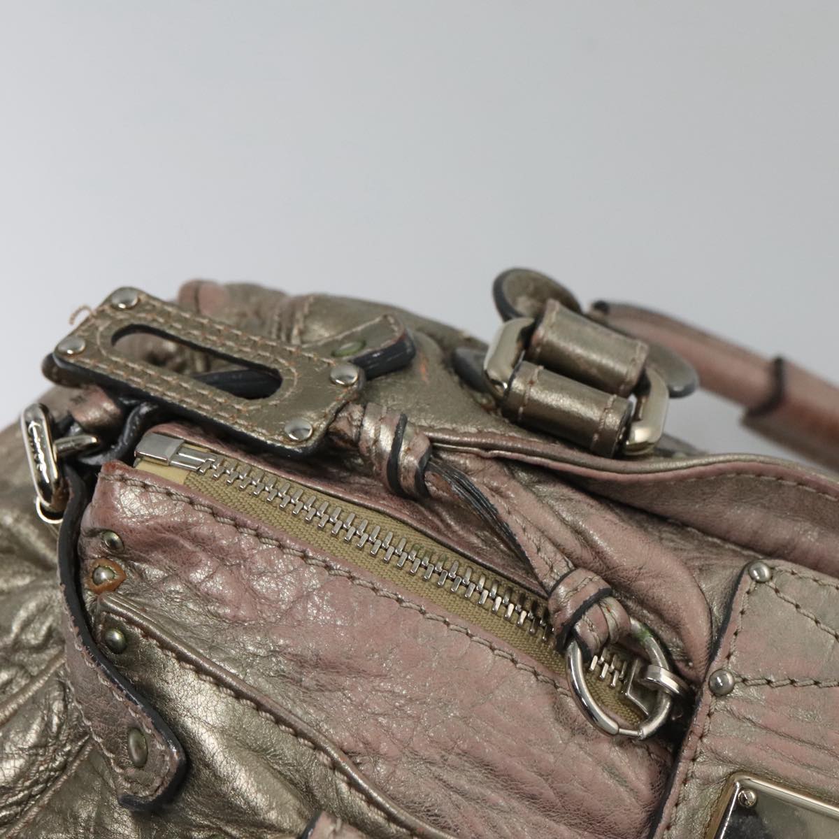 Orvella elegant leather Handbag top view