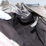 Orvella elegant leather Handbag top view