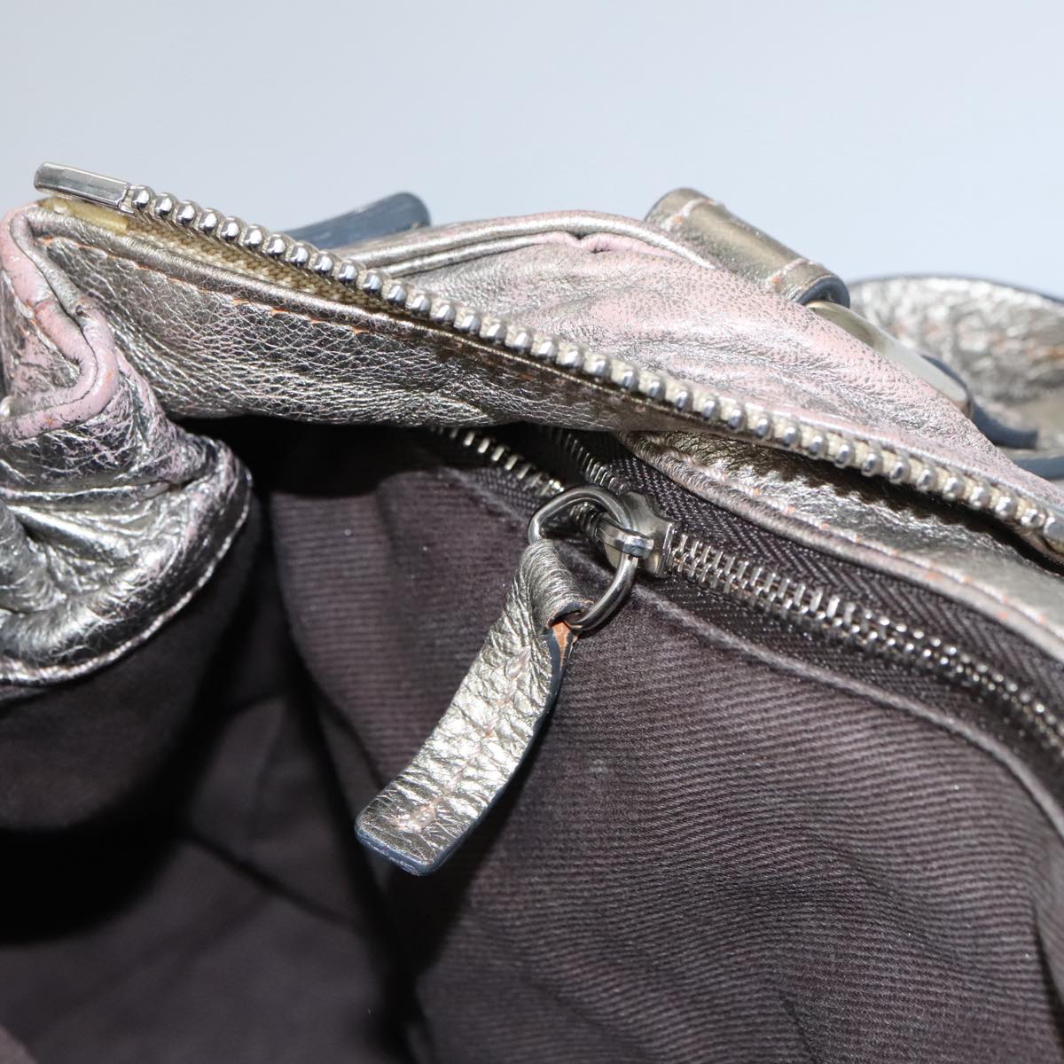 Orvella elegant leather Handbag top view