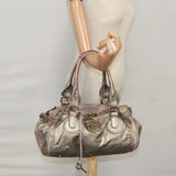 Chloe designer handbag leather closeup detail