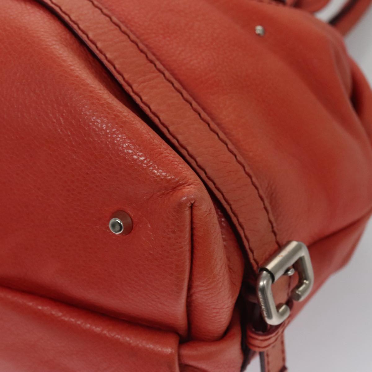 Chloe authentic luxury handbag Red leather craftsmanship