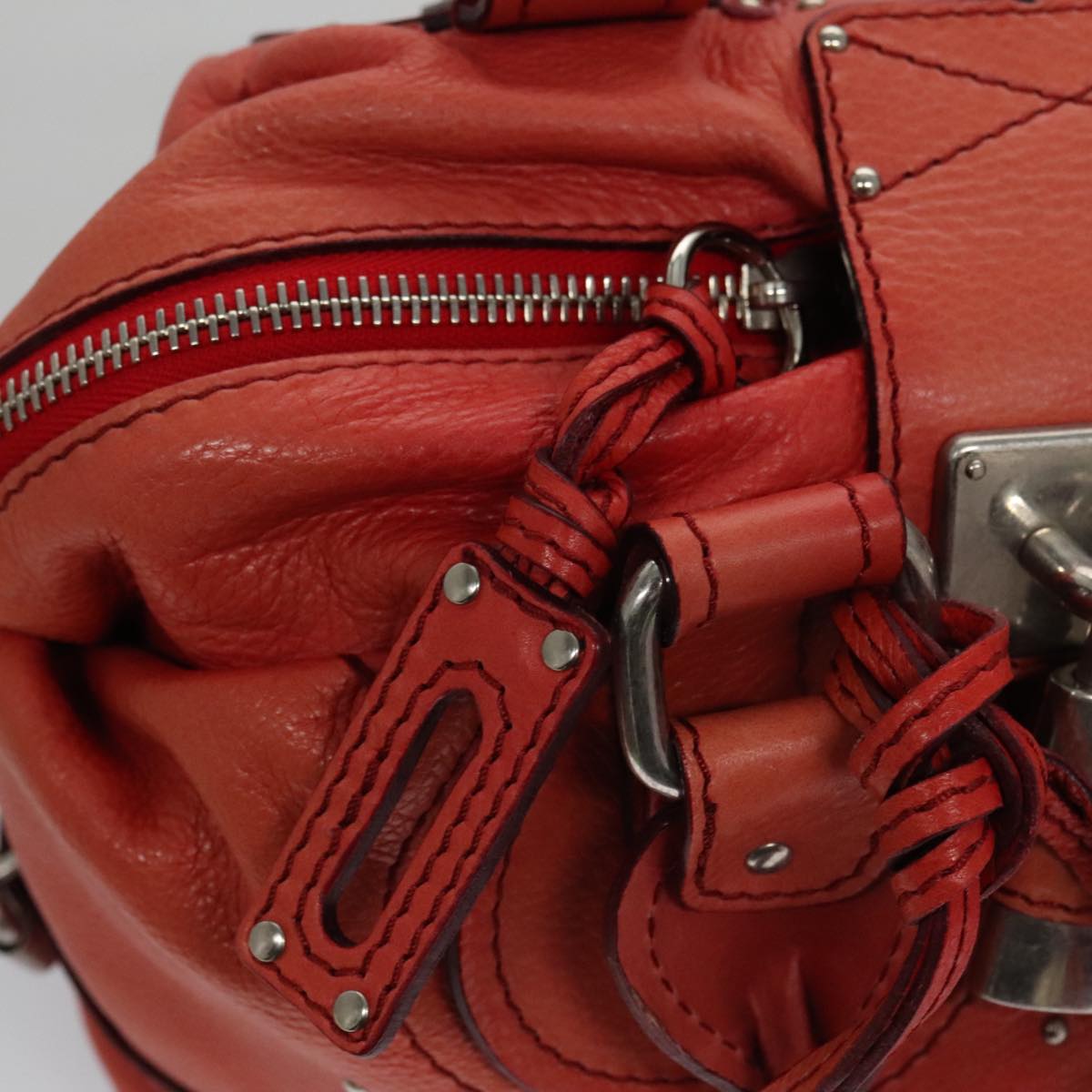 Cristalex elegant leather Handbag top view