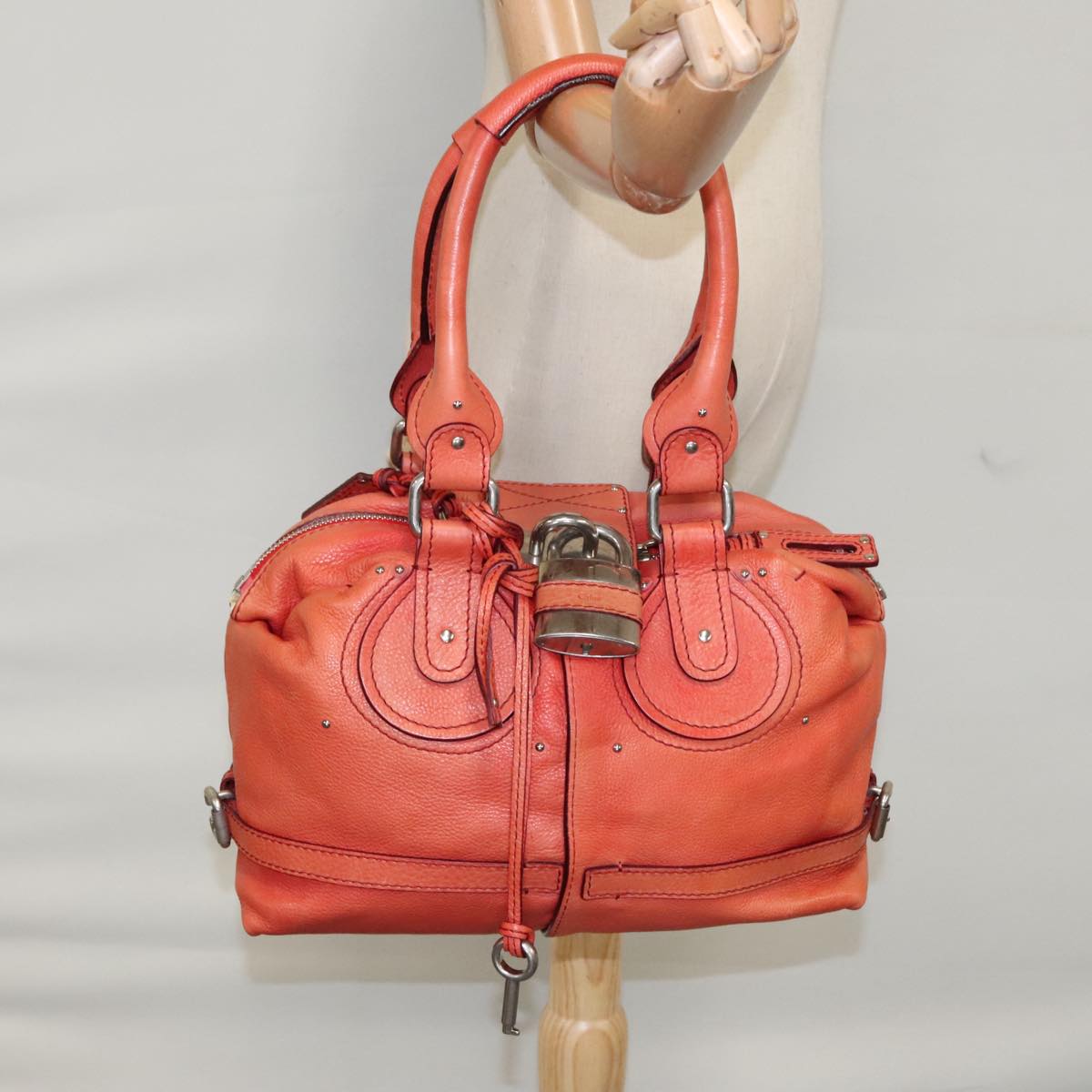 Cristalex elegant leather Handbag top view