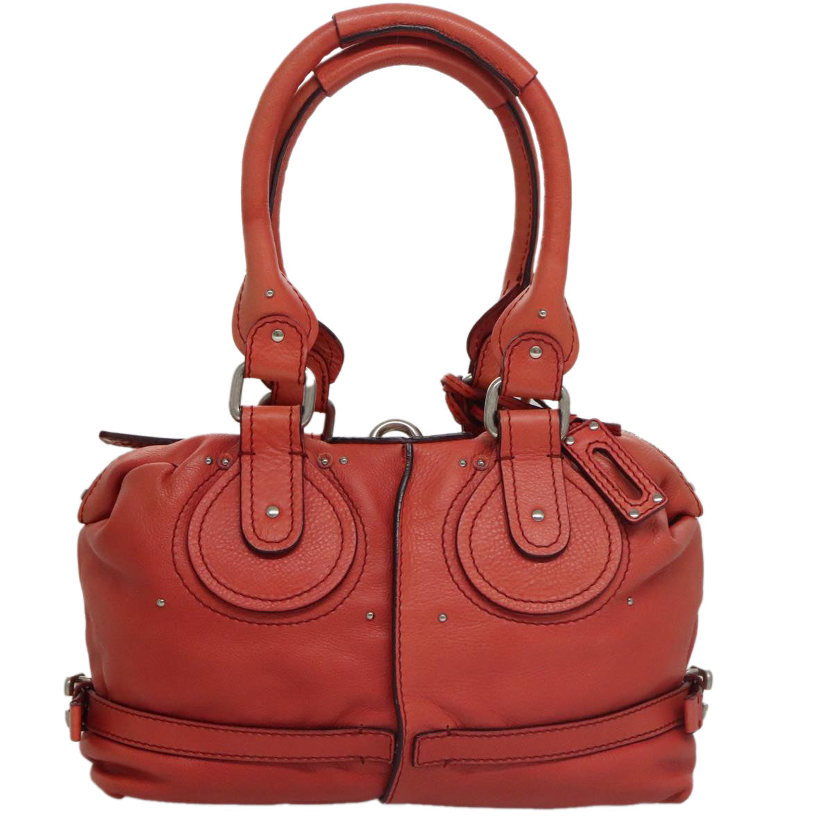 Cristalex elegant leather Handbag top view