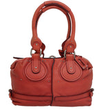Cristalex elegant leather Handbag top view