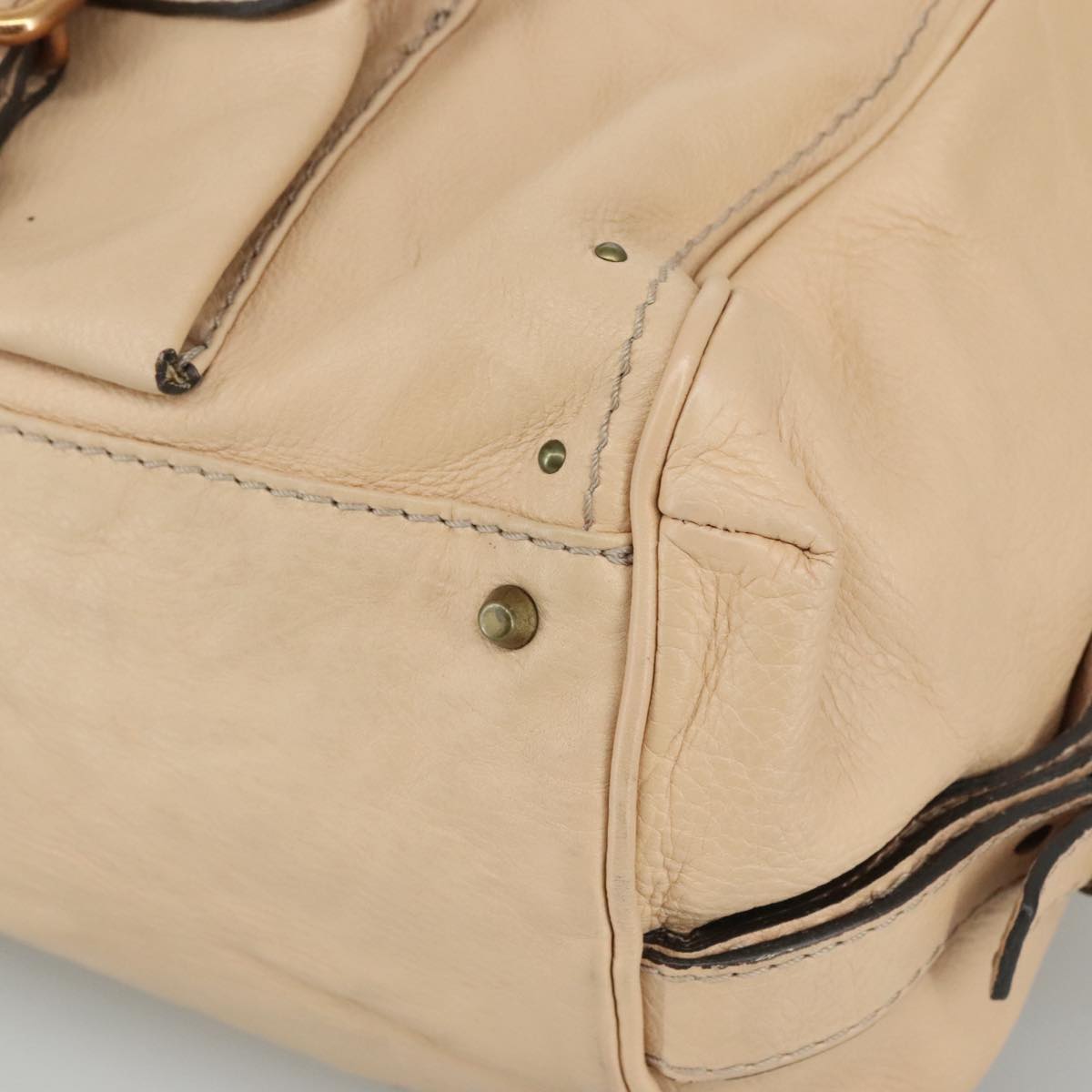 Chloe designer handbag leather closeup detail