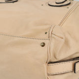 Side view of Chloe handbag Beige premium designer bag