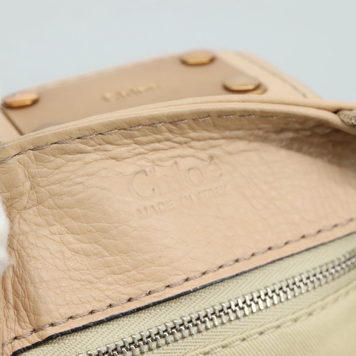 Chloe women's handbag Beige luxury designer leather