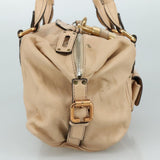 Chloe authentic luxury handbag Beige leather craftsmanship