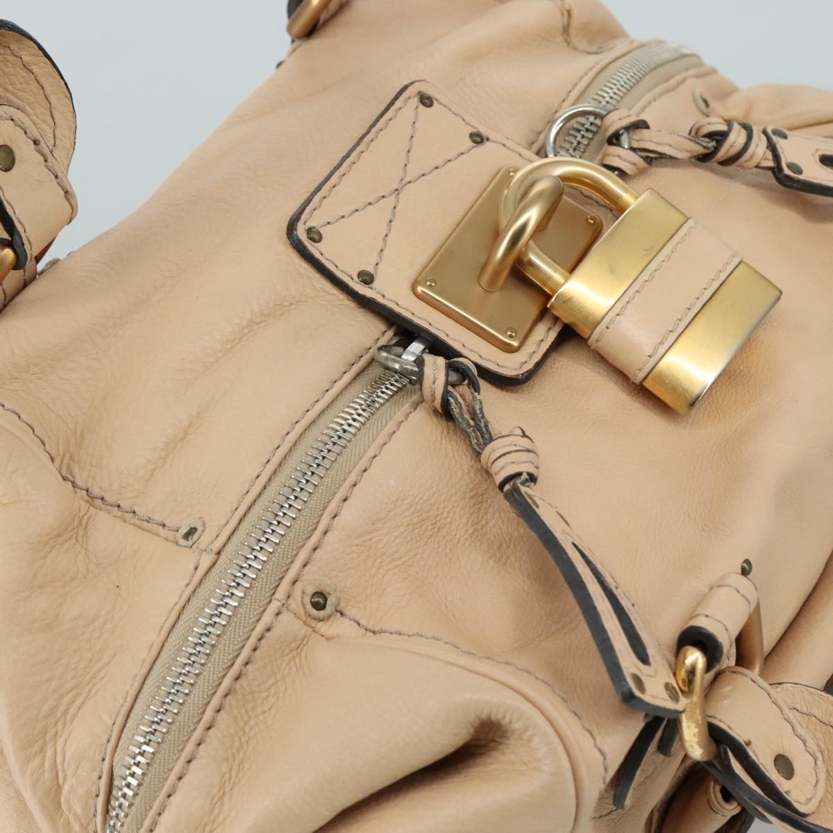 Chloe women's handbag Beige luxury designer leather