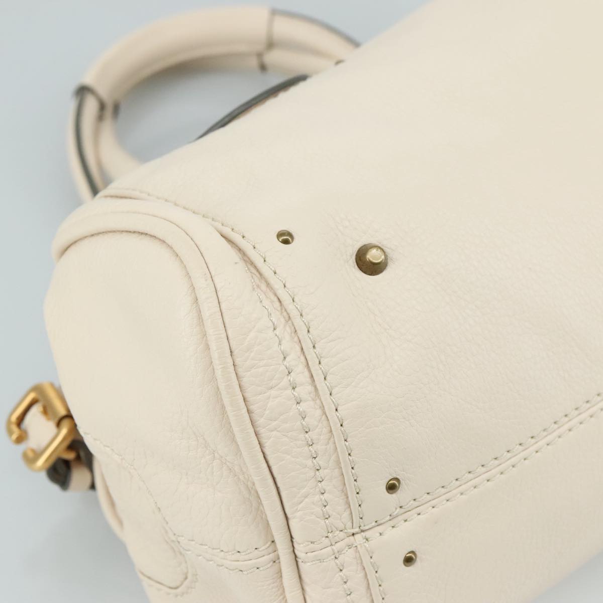 Chloe designer handbag leather closeup detail