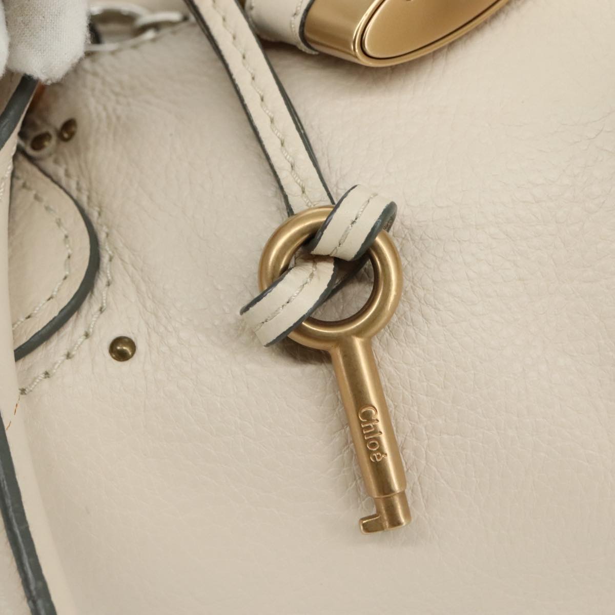 Chloe women's handbag White luxury designer leather