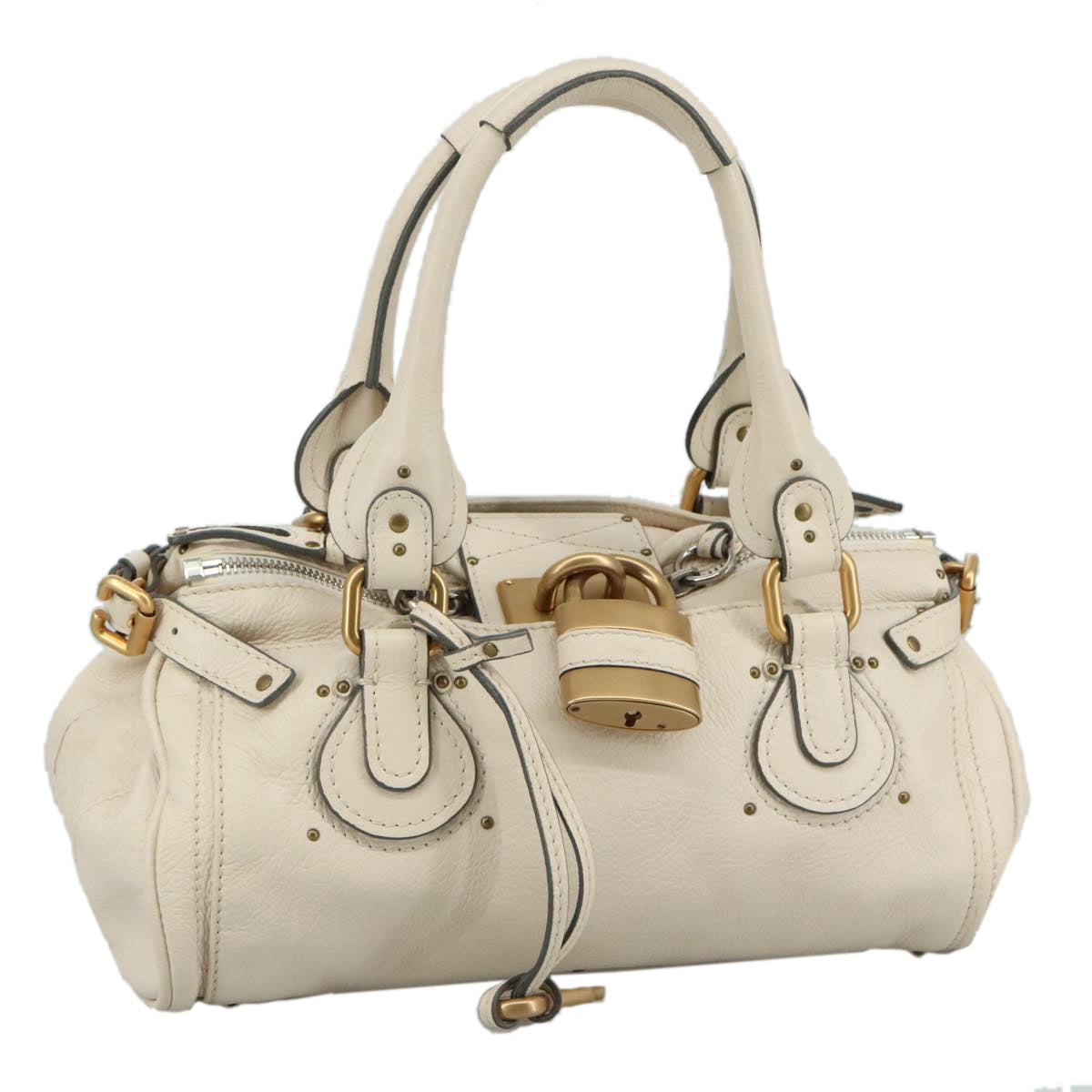 Chloe women's handbag White luxury designer leather