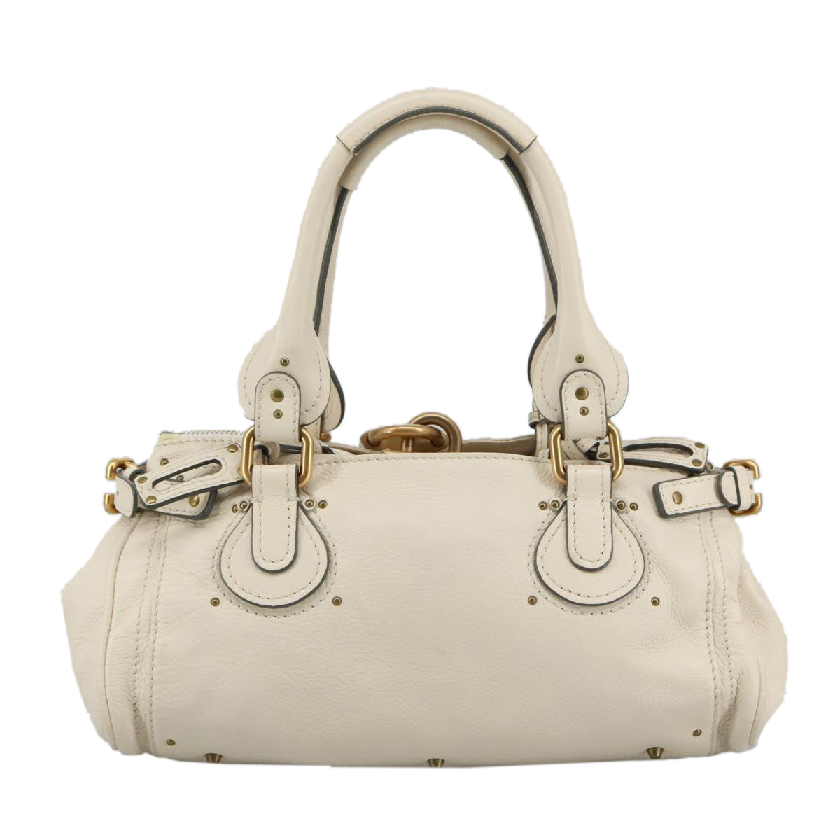 Side view of Chloe handbag White premium designer bag