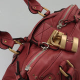Chloe designer handbag leather closeup detail