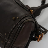 Opulex elegant leather Handbag back view