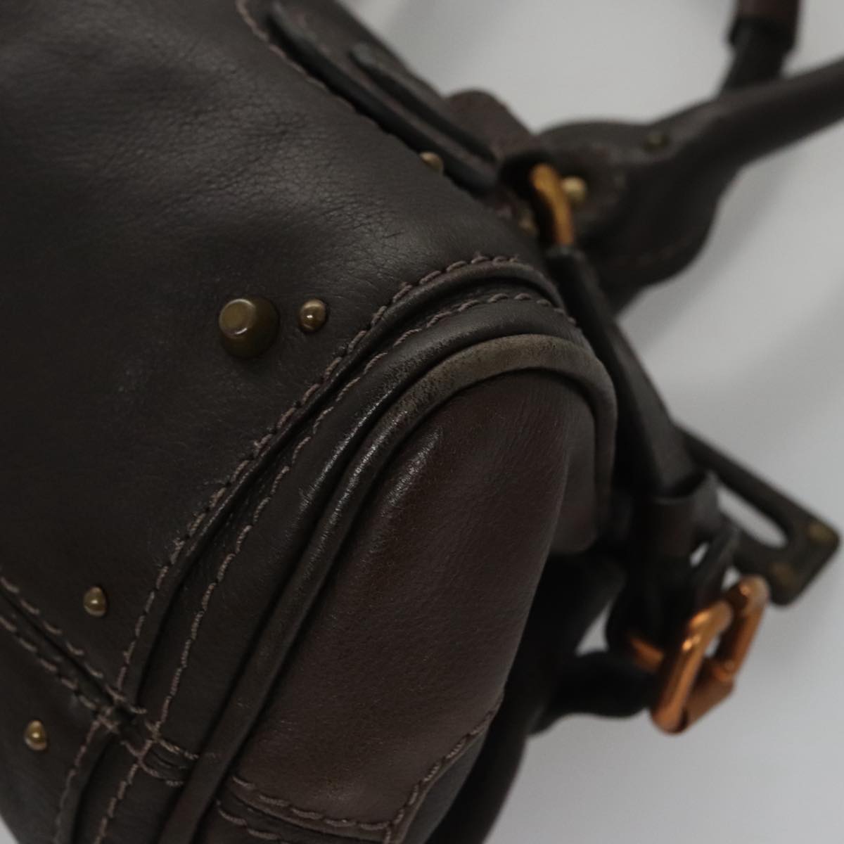 Chloe authentic luxury handbag Brown leather craftsmanship