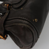 Chloe designer handbag leather closeup detail