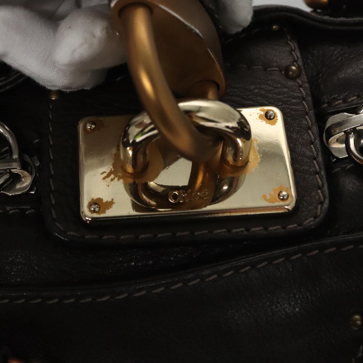 Chloe authentic luxury handbag Brown leather craftsmanship