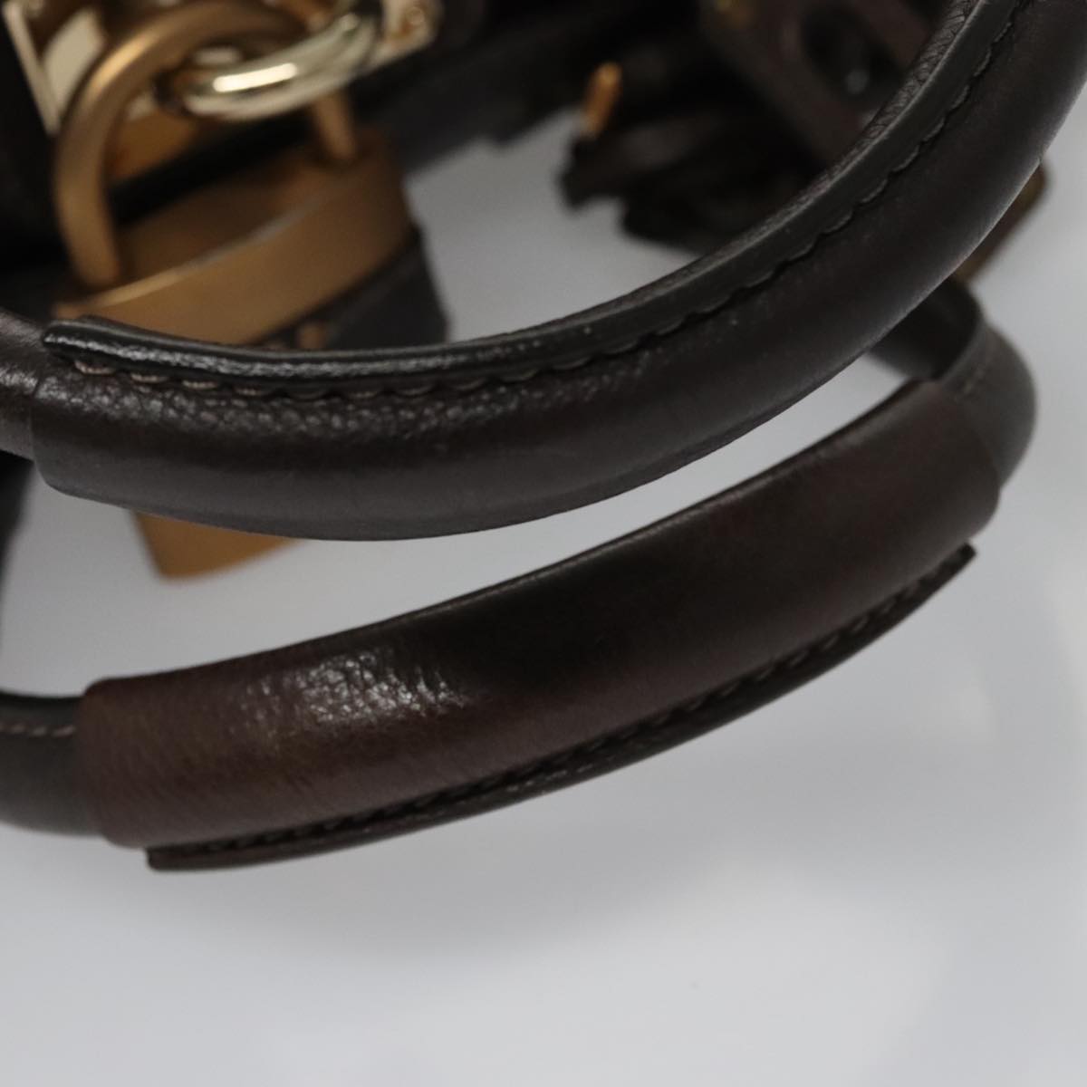 Opulex elegant leather Handbag top view