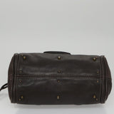 Side view of Chloe handbag Brown premium designer bag