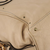 Side view of Chloe handbag Beige premium designer bag