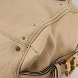 Chloe authentic luxury handbag Beige leather craftsmanship