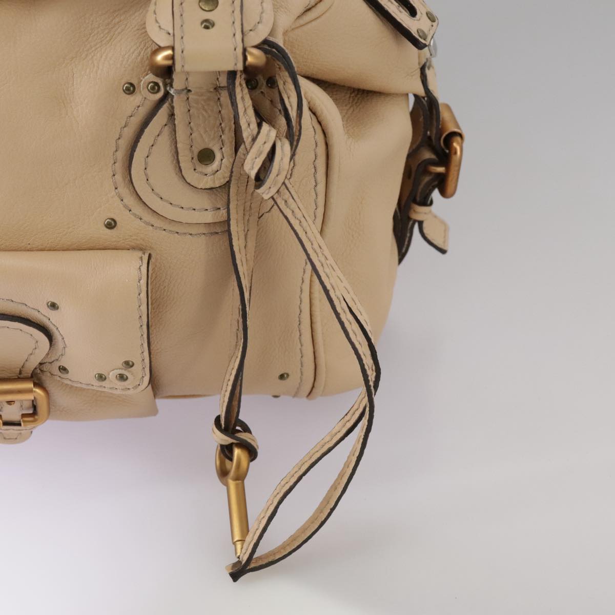 Trevique elegant leather Handbag side view