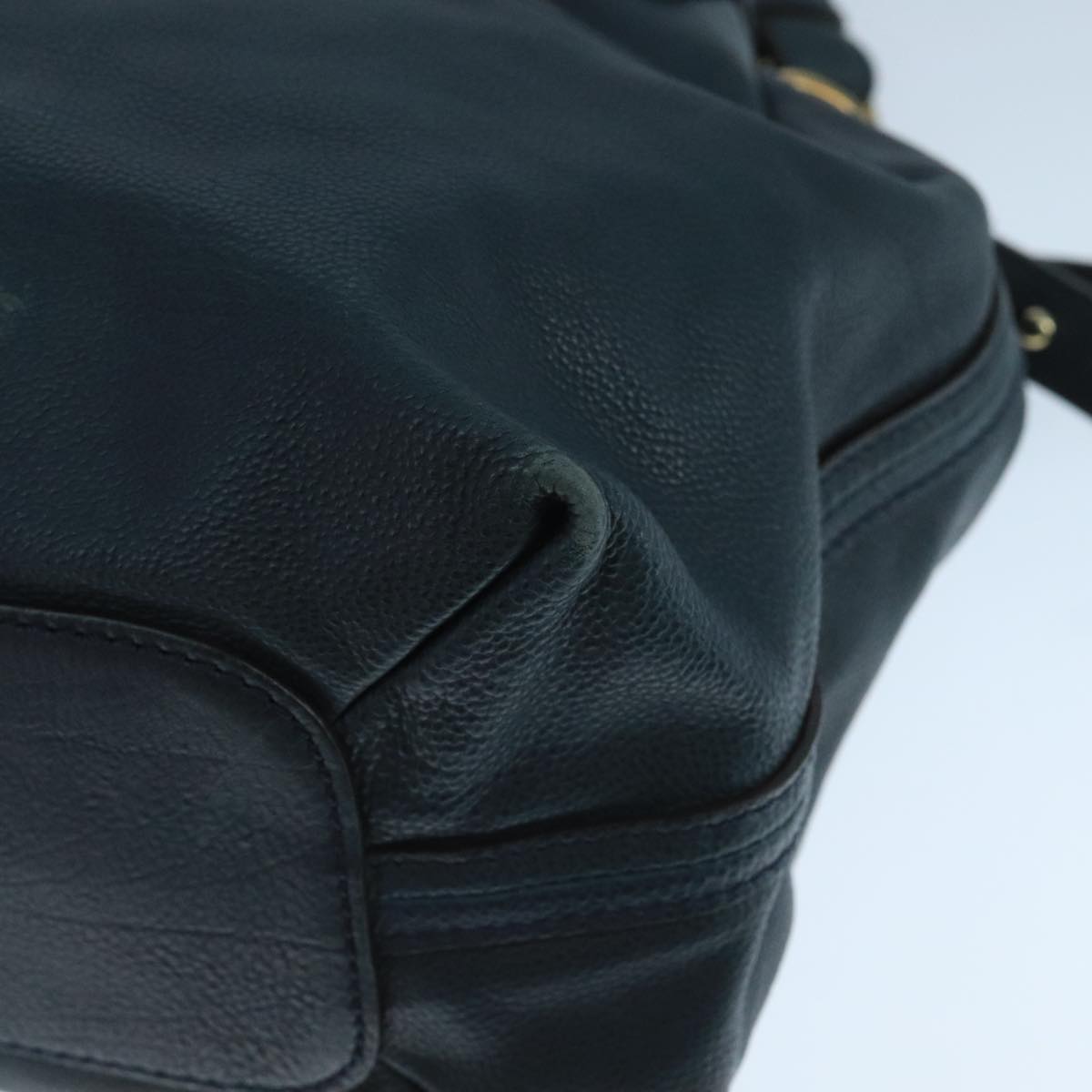 Side view of Chloe handbag Navy premium designer bag