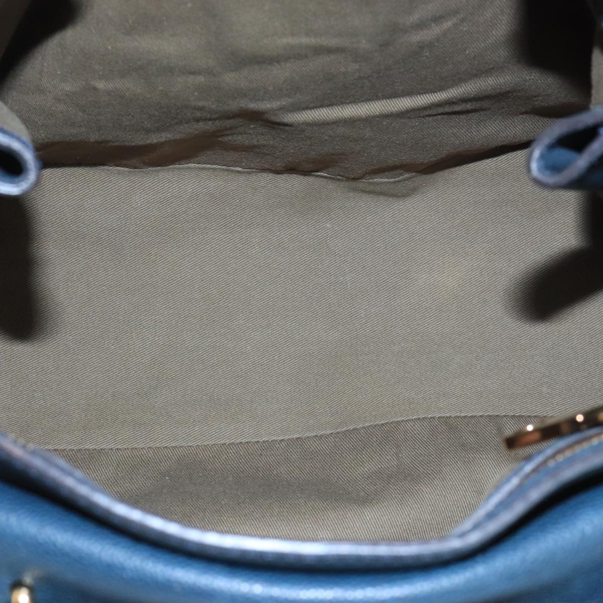 Side view of Chloe handbag Navy premium designer bag