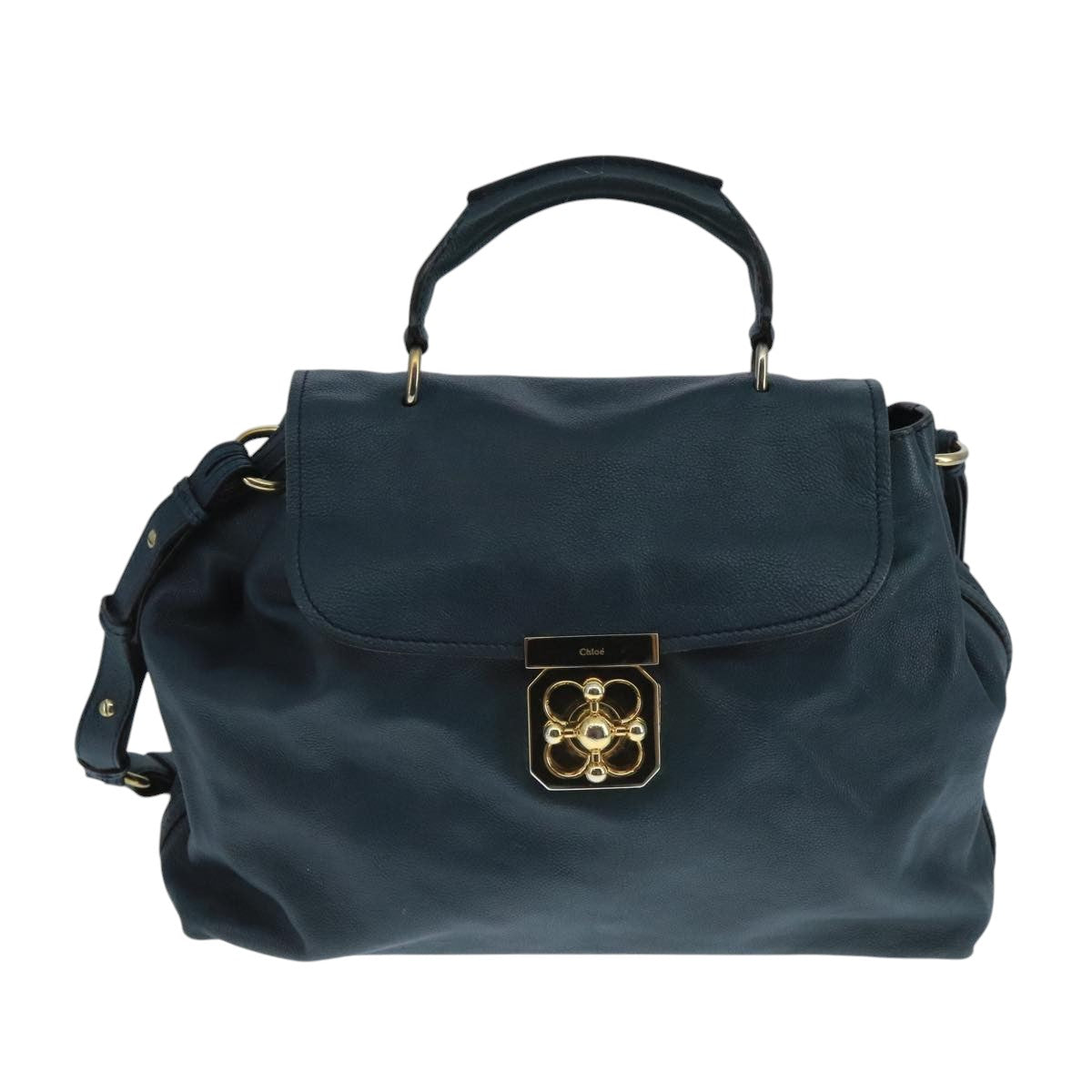Authentic Chloe handbag Navy luxury fashion accessory