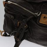 Zephyra elegant leather Handbag top view