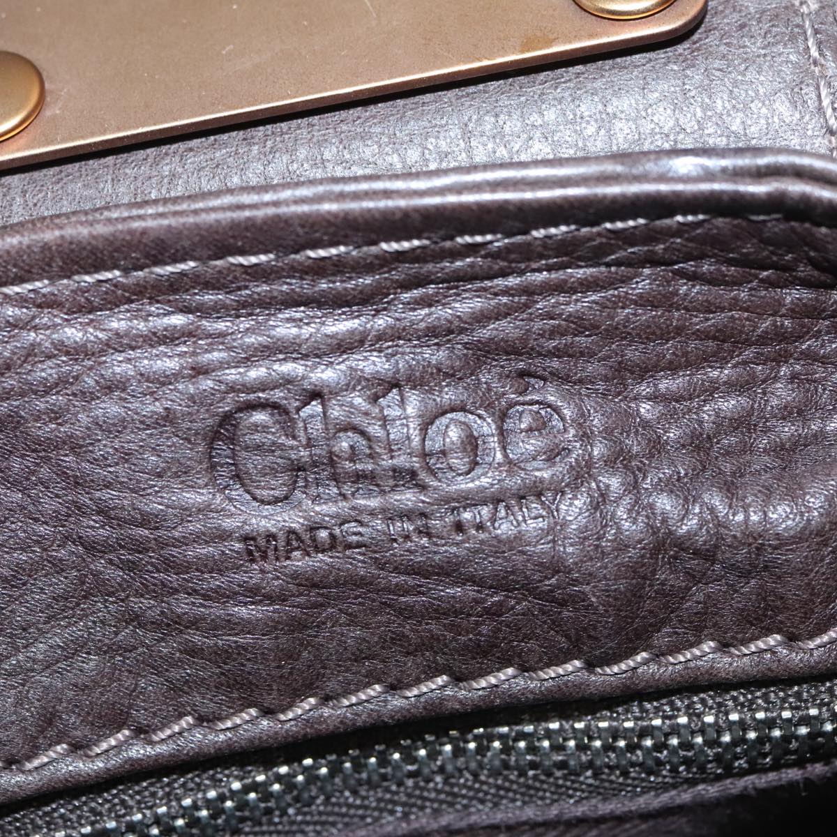 Zephyra elegant leather Handbag top view