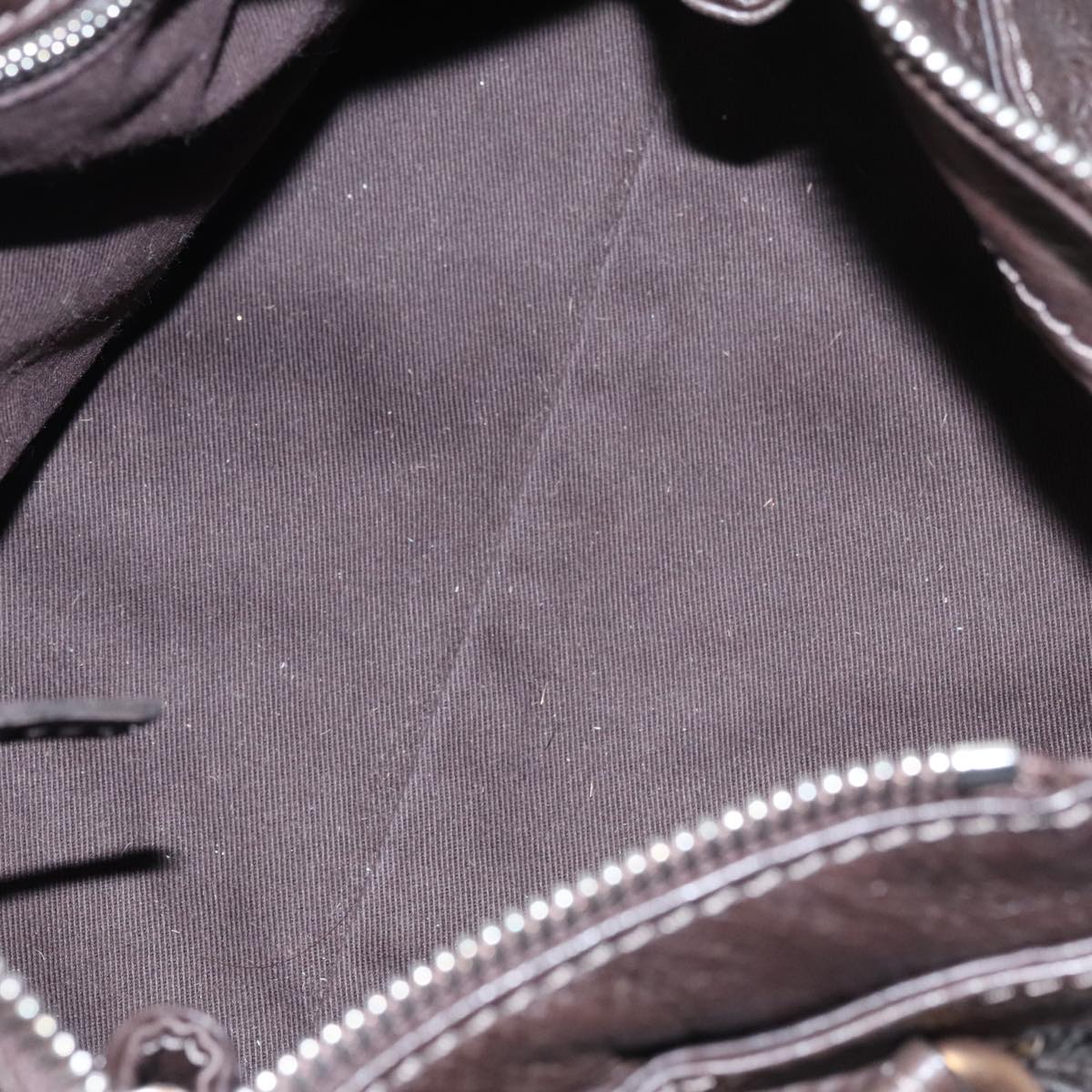 Zephyra elegant leather Handbag back view