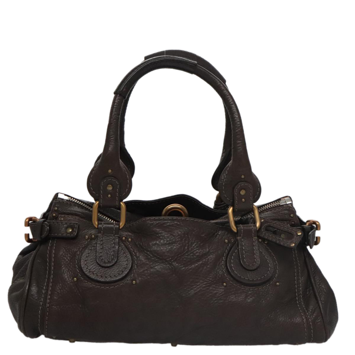 Zephyra elegant leather Handbag top view