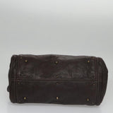Side view of Chloe handbag Brown premium designer bag