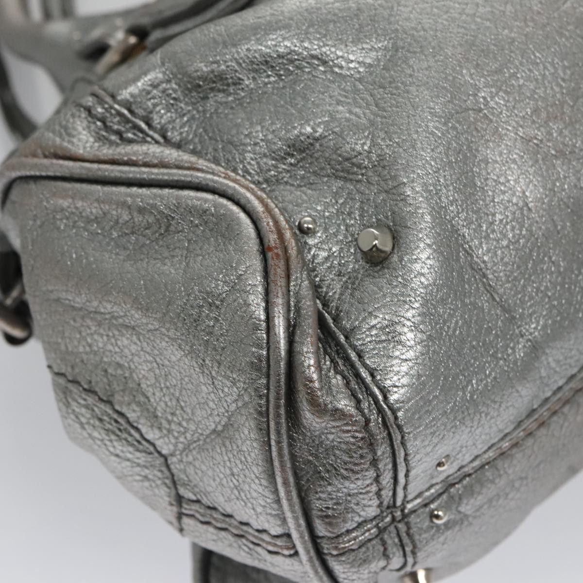 Perluxe elegant leather Handbag side view