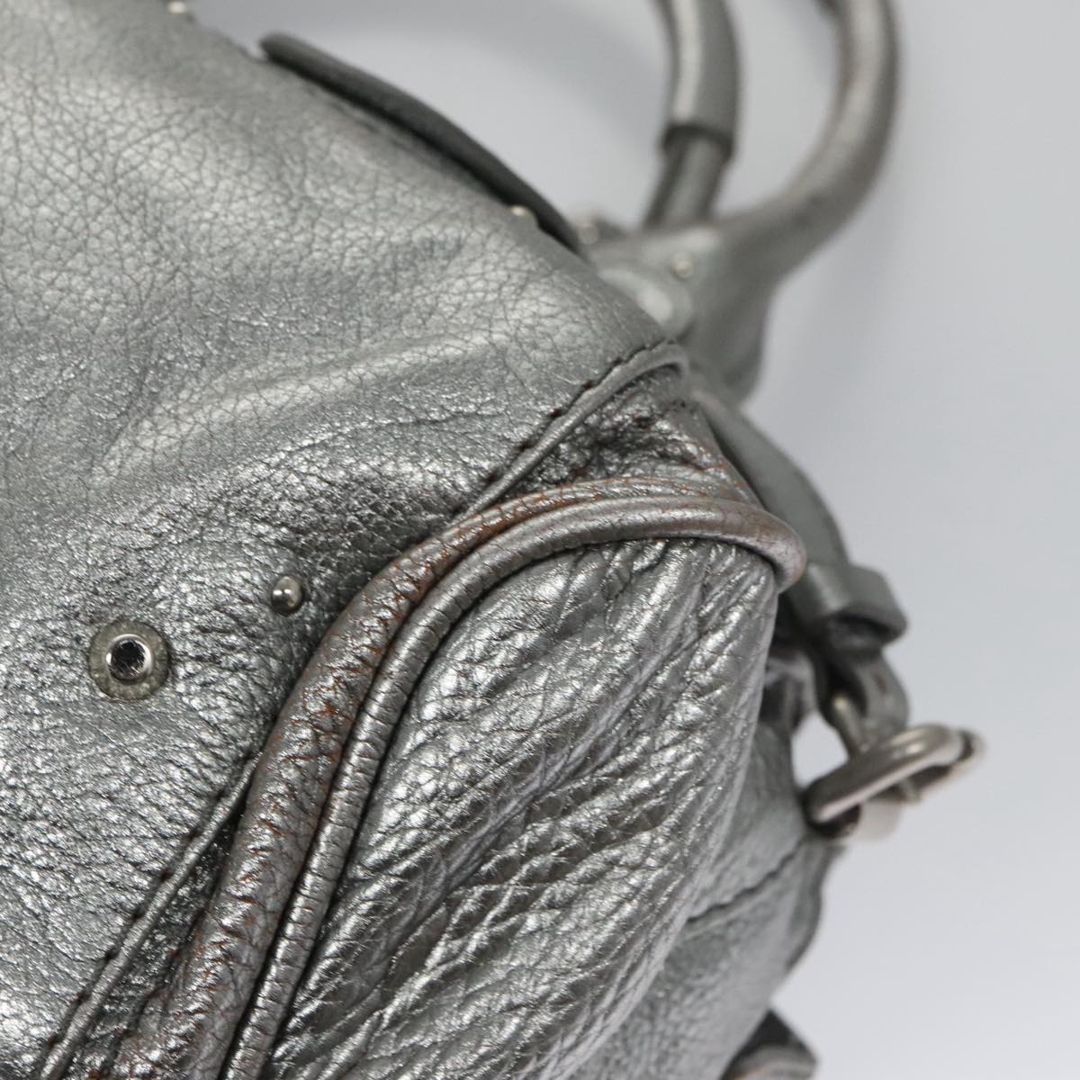 Perluxe elegant leather Handbag back view