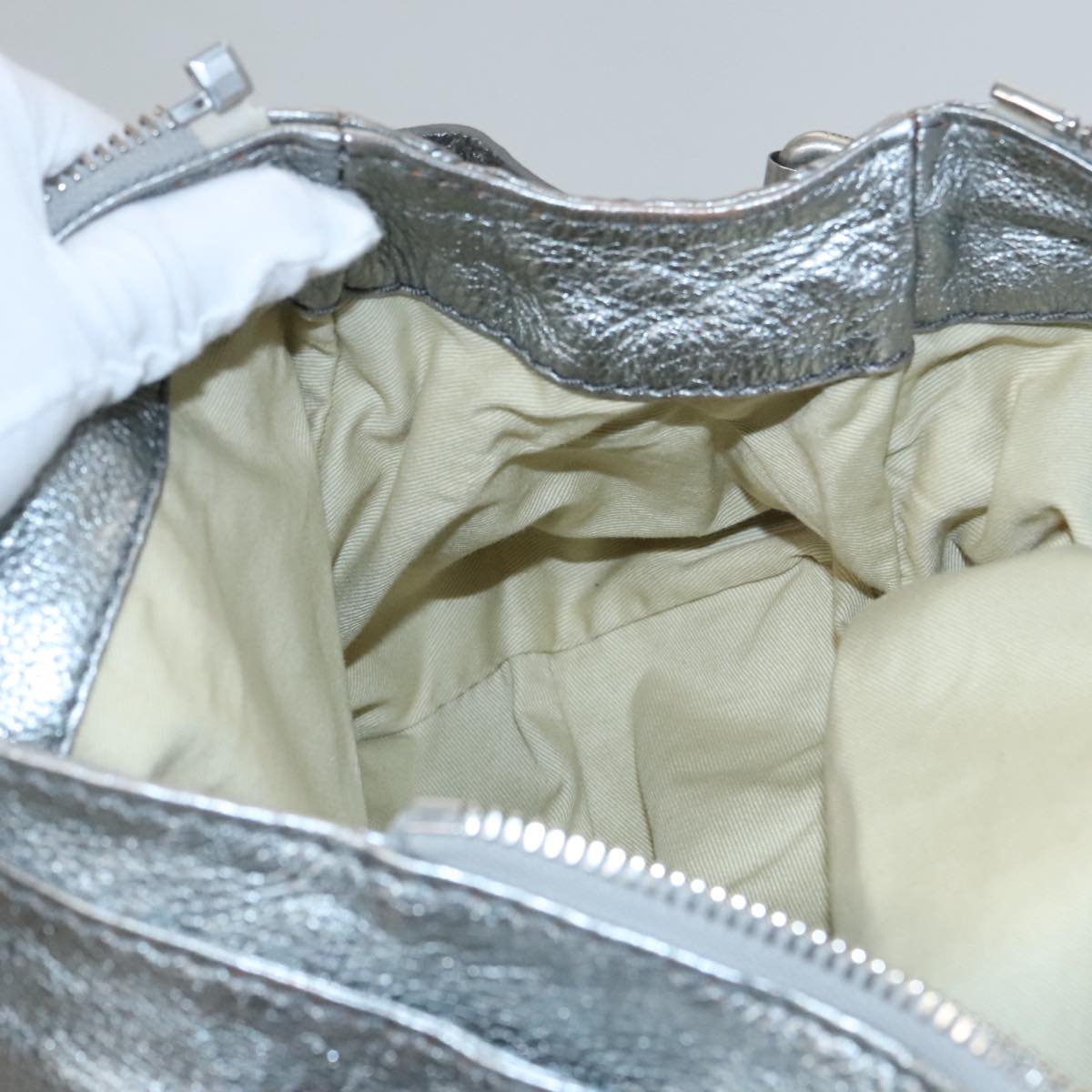 Perluxe elegant leather Handbag top view
