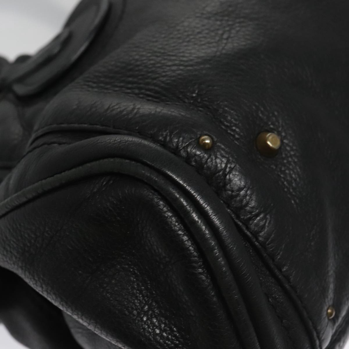 Aurelios elegant leather Handbag side view