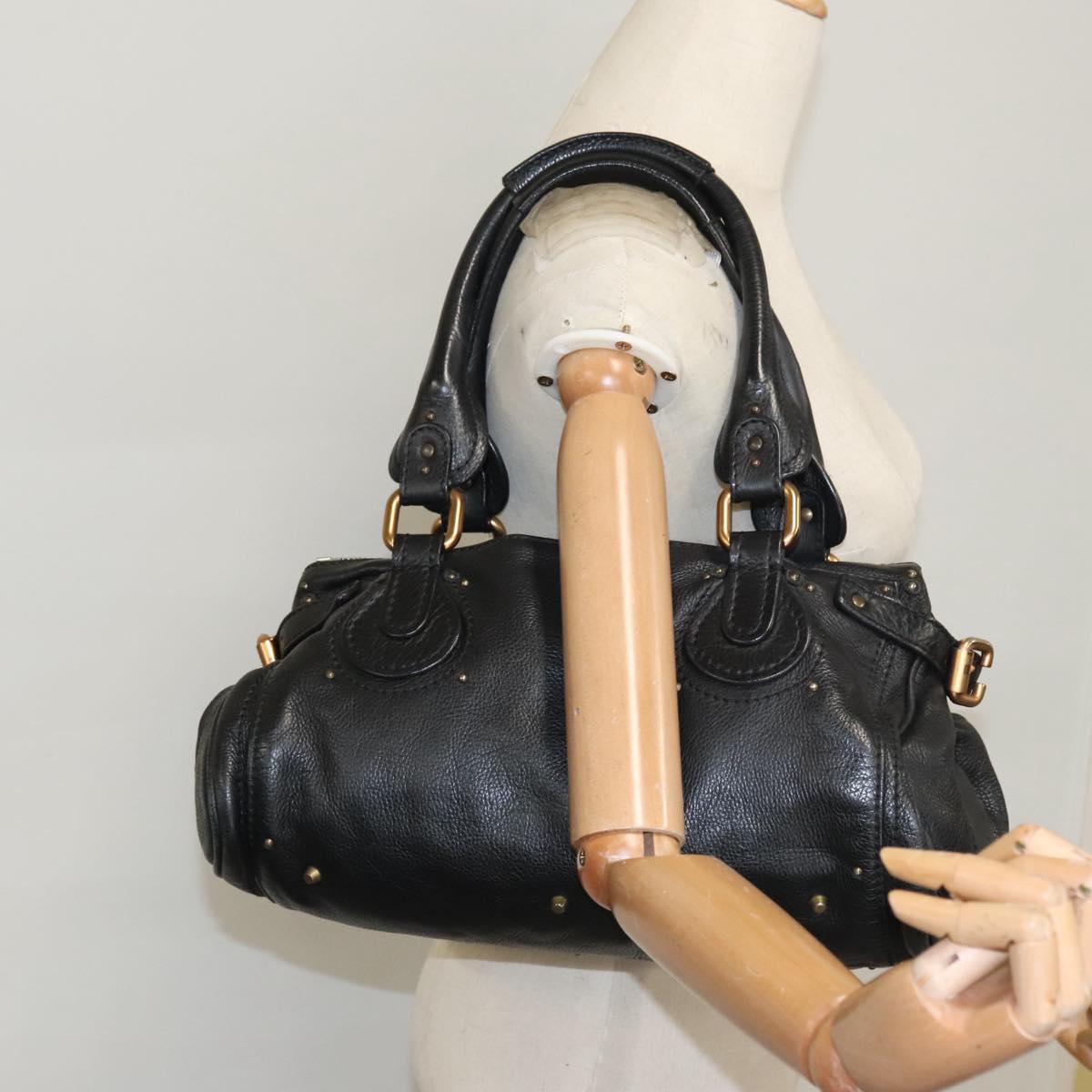 Aurelios elegant leather Handbag top view
